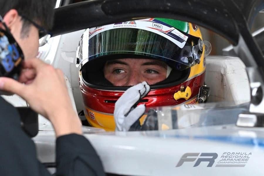 Alfie Briggs in helmet and cockpit — Formula Regional Japanese Championship